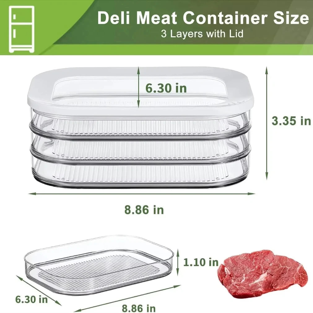 Stackable Airtight Deli Meat Keeper