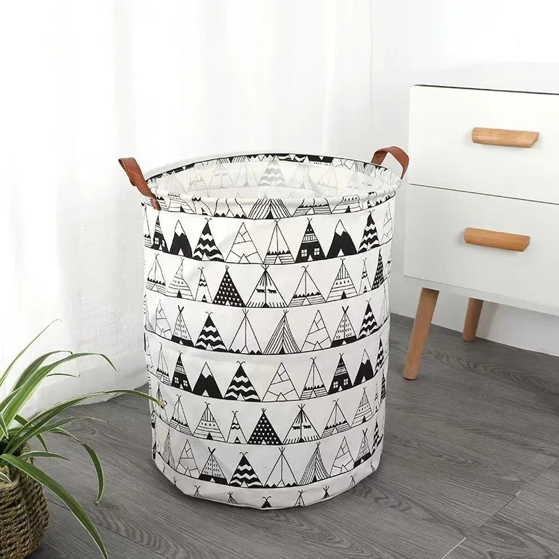 Nordic Foldable Linen Hamper