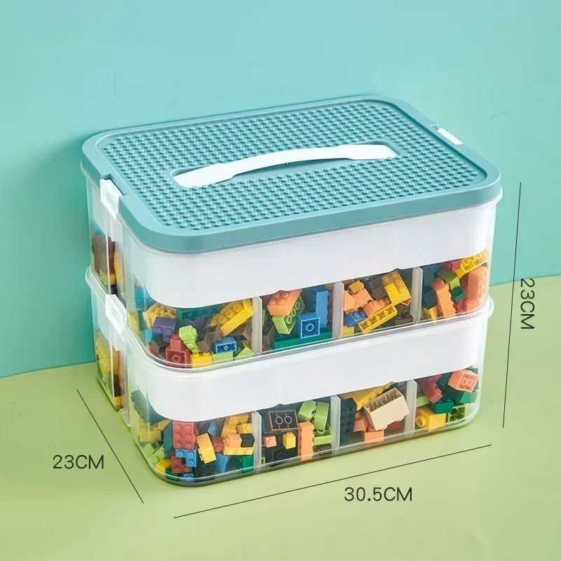 Stackable Building Block Storage Bin
