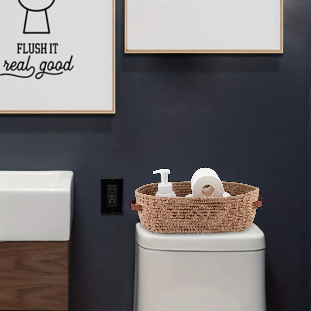 Woven Oval Storage Basket