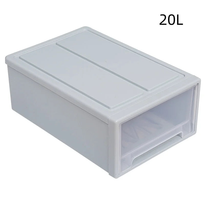 LuxeClear Stackable Drawer Storage Organizer