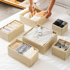 3-Piece Foldable Drawer Organizer Set