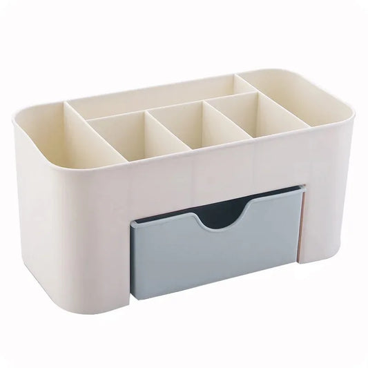Nail Art Plastic Organizer Container – Cotton Pad, Swab & Accessories Storage Box