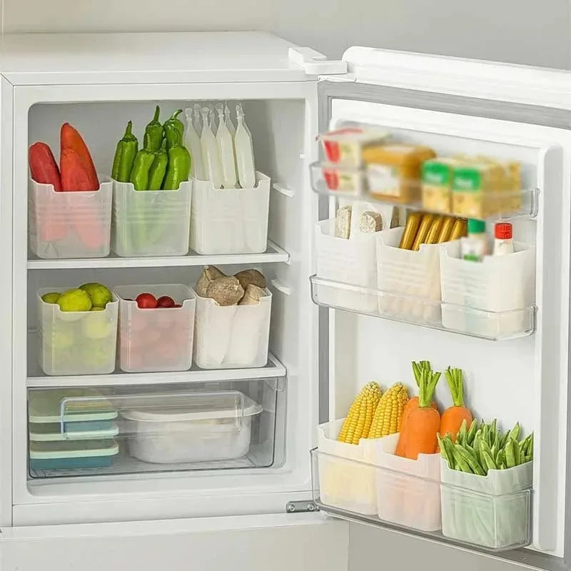 5-Pack Clear Fridge Door Bins