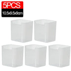 5-Pack Clear Fridge Door Bins