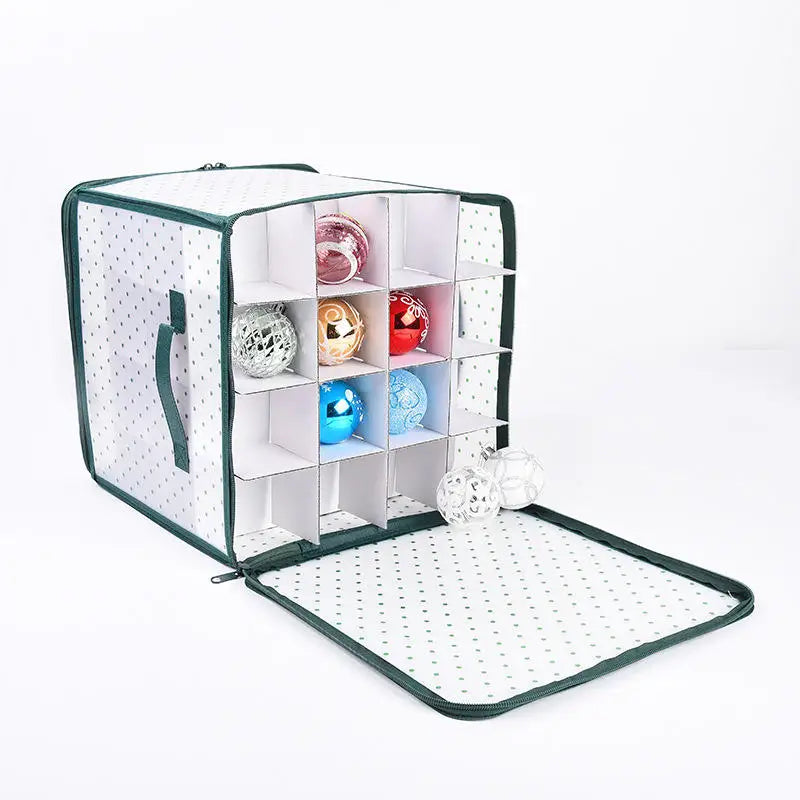 Premium 64-Grid Ornament Storage Organizer