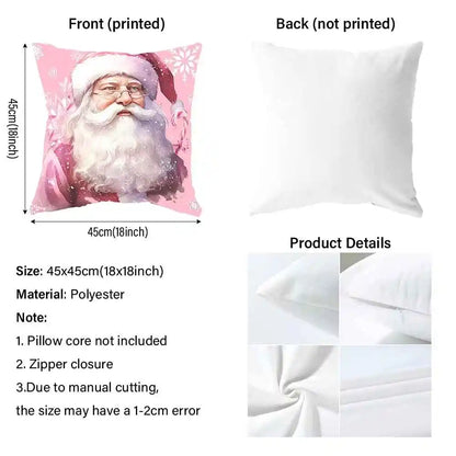 Christmas Tree & Snowflake Pattern Merry Christmas Pillow Covers