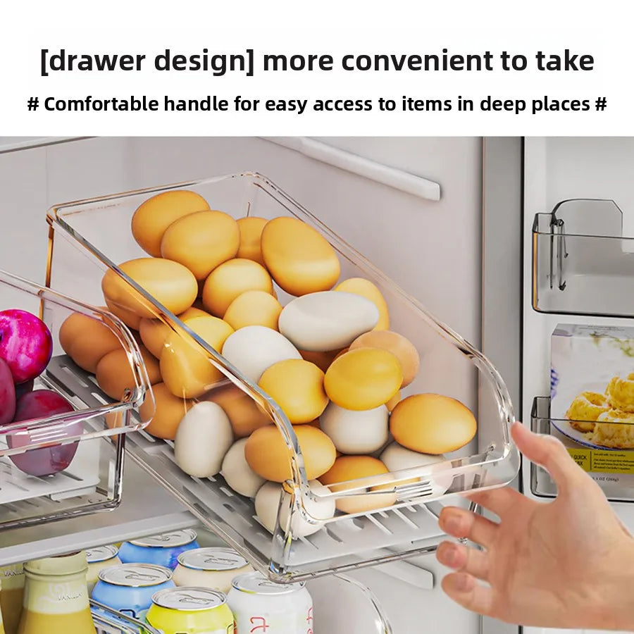 Crystal Clear Fridge Organizer Bins