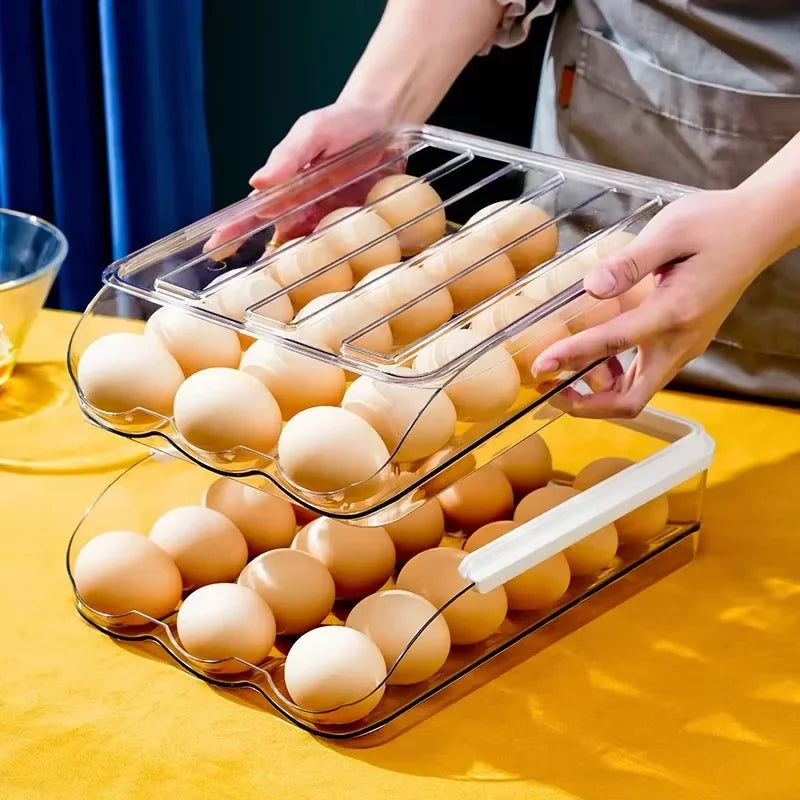 Gravity-Fed Rolling Egg Dispenser