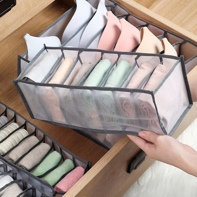 Foldable Mesh Drawer Organizer Box