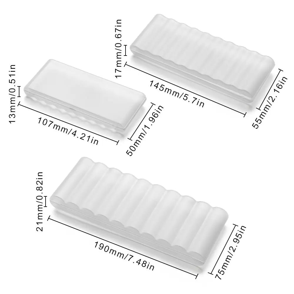 Clear 10-Slot Battery Organizer Case