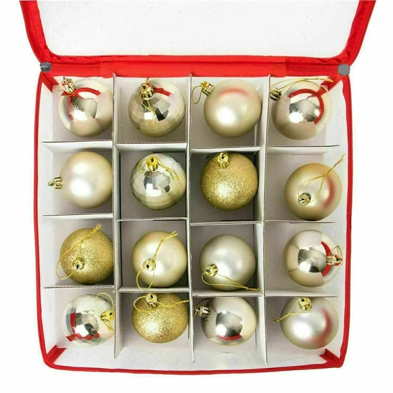 Premium 64-Grid Ornament Storage Organizer