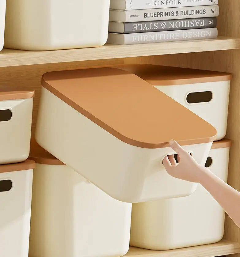 Minimalist Stackable Storage Box with Lid