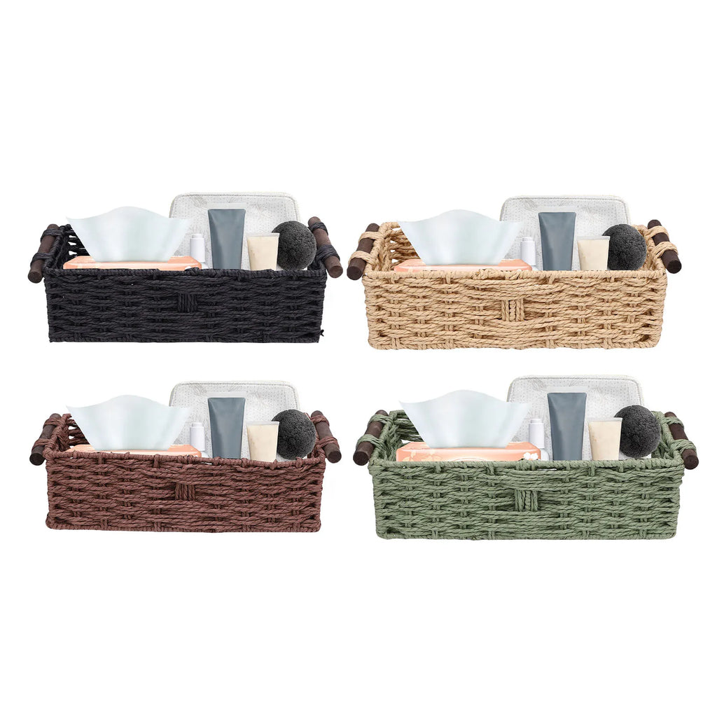 Woven Paper Rope Storage Basket