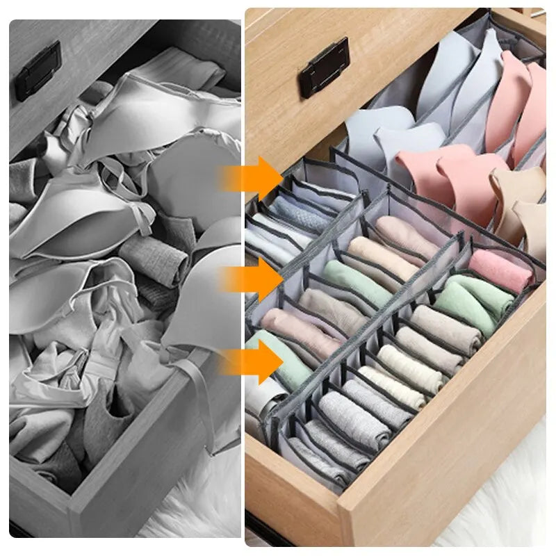 Foldable Mesh Drawer Organizer Box