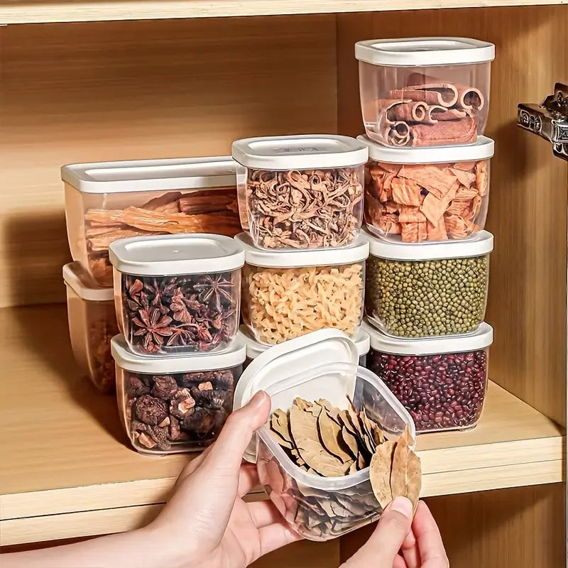 4-Pack Stackable Clear Spice Organizer