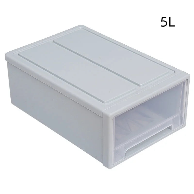LuxeClear Stackable Drawer Storage Organizer