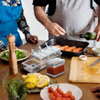 4-Grid Clear Spice Container Set